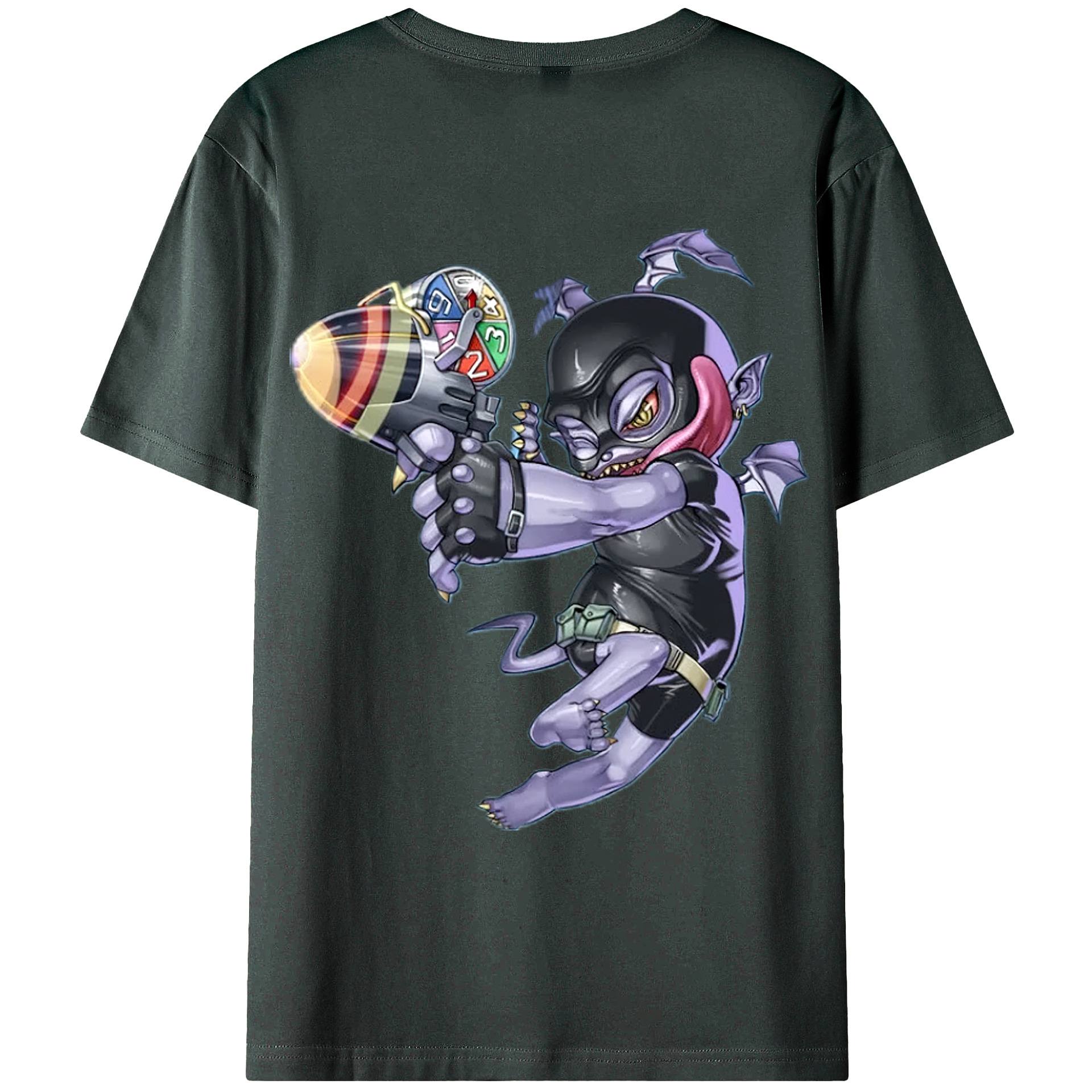 （画像用） 遊☆戯☆王 Yu-Gi-Oh! 綿100％ メンズ半袖Tシャツ（バックプリント） 通気性